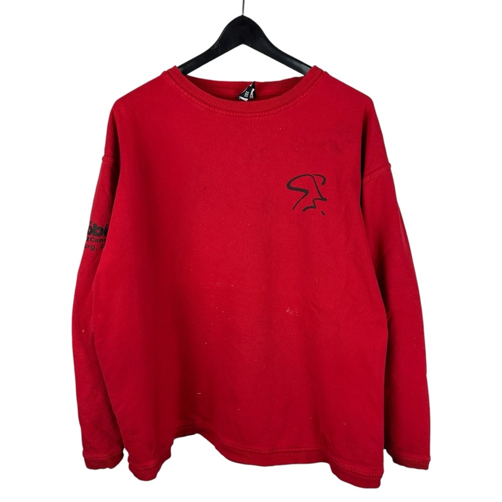 Vintage 90s Mad Dogg Athletics Spinning Aerobics Red Sweatshirt Size L
